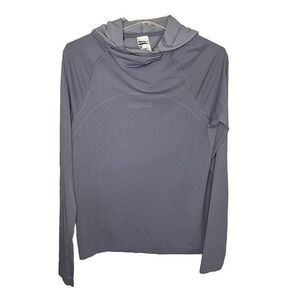 Gymshark NWOT Womens Small Hoodie gray purple  Pullover‎ Long Sleeve Drawstring